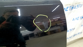 Rear right door assembly Hyundai Santa FE Sport 13-18 black S3B, bumper, dented