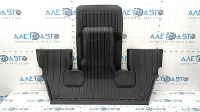 Set of interior and trunk mats for Jeep Grand Cherokee WL 21-25, black rubber, LASFIT, for 6 seats, without center console, scratches