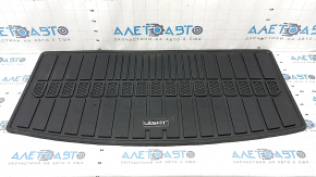 Set of interior and trunk mats for Jeep Grand Cherokee WL 21-25, black rubber, LASFIT, for 6 seats, without center console, scratches