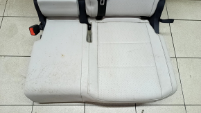 Rear seats, 2nd row, left, VW Tiguan 18-21, gray leather, perforated, dry-cleanable, broken fastener