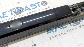 Left longitudinal roof rail for Kia Sorento 16-20 without panoramic windows, glossy black, with caps, scratches