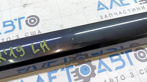 Left longitudinal roof rail for Kia Sorento 16-20 without panoramic windows, glossy black, with caps, scratches