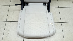 Rear seats, 2nd row, right, VW Tiguan 18-21, gray leather, perforated, dry-cleanable