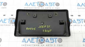 Jeep Grand Cherokee WL 21-25 long front bumper license plate area, cracks in the fasteners