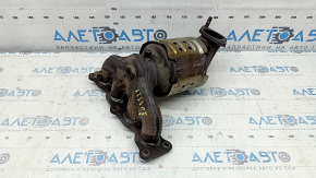 Exhaust manifold with catalytic converter for Hyundai Santa FE Sport 2017-2018, rusty, without stud
