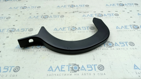 Left trunk lid hinge trim for Mazda 3 19-24 4d Japan built, black, scratches