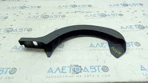 Left trunk lid hinge trim for Mazda 3 19-24 4d Japan built, black, scratches
