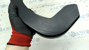 Left trunk lid hinge trim for Mazda 3 19-24 4d Japan built, black, scratches