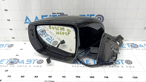 Left side mirror assembly for Jeep Grand Cherokee WL 21-25, 8 pins, turn signal, heated, BSM, black, worn