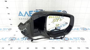 Right side mirror assembly for Jeep Grand Cherokee WL 21-25, 8 pins, turn signal, heated, BSM, black