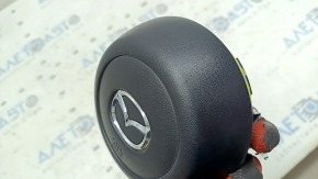 Mazda 3 19-24 black steering wheel airbag, type 1 scratches