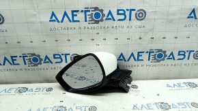 Left side mirror assembly Mazda 3 19-22 4D 6-pin, turn signal, heated, BSM, Japan built, white