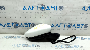 Right side mirror assembly for Mazda 3 19-22 4D, 6 pins, turn signal, heated, BSM, Japan built, white