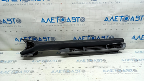 Right front panel trim for Mazda 3 19 - black with gray, brown stitching, with deflectors