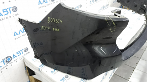 Jeep Grand Cherokee WL 21-25 rear bumper, bare, with parking sensors, long, graphite, broken, missing fragments, broken fasteners, scratches, cracks