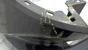 Jeep Grand Cherokee WL 21-25 rear bumper, bare, with parking sensors, long, graphite, broken, missing fragments, broken fasteners, scratches, cracks