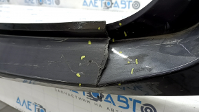 Jeep Grand Cherokee WL 21-25 rear bumper, bare, with parking sensors, long, graphite, broken, missing fragments, broken fasteners, scratches, cracks