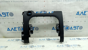Mazda 3 19-24 front panel trim, lower center, under the start/stop button, black, Japan built, scratches