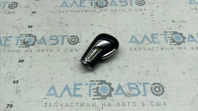 Mazda 3 19-24 black leather gear knob, automatic transmission, scratches