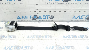 Rear right seat belt for a 2014 Dodge Challenger, black, cracks on the plug