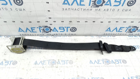 Rear right seat belt for a 2014 Dodge Challenger, black, cracks on the plug