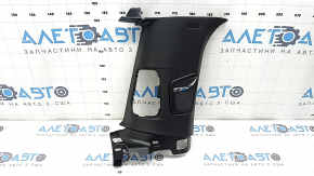 Left rear pillar trim in front of the window, Jeep Grand Cherokee WL 21-25, black, under the deflector, long, worn