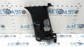 Right rear pillar trim in front of the window, Jeep Grand Cherokee WL 21-25, black, under the deflector, long, worn