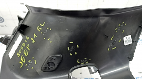 Rear pillar trim behind the window, left, Jeep Grand Cherokee WL 21-25, rear part, black, long, broken mount, scratches, bent