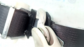 Rear center seat belt for a 11-20 Dodge Grand Caravan, black, 3rd row, dry-cleanable, cracked