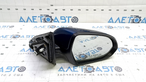 Right side mirror assembly Kia Niro 17-22 3-pin, blue, polished