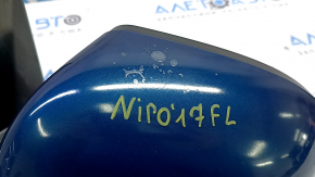 Left side mirror assembly Kia Niro 17-22 3-pin, blue, peeling paint, scratches