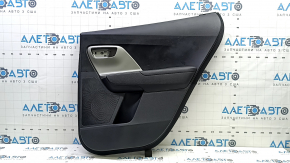 Door trim panel, rear right, Kia Niro 17-22 HEV, PHEV, black, gray insert, rubber armrest, worn, without handle