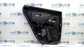 Door trim panel, rear right, Kia Niro 17-22 HEV, PHEV, black, gray insert, rubber armrest, worn, without handle
