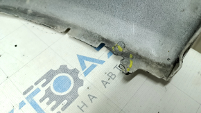 Front bumper, bare, Mazda 3 19-24 4d, white, painted, dents, scratches, broken fasteners