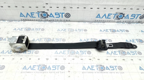 Rear left seat belt for a 2014 Dodge Challenger, black, cracked cover