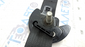 Rear left seat belt for a 2014 Dodge Challenger, black, cracked cover