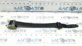 Rear left seat belt for a 2014 Dodge Challenger, black, cracked cover
