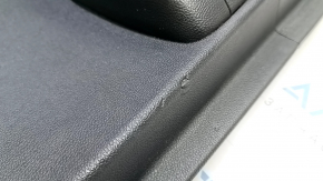 Front left door panel for Kia Niro 17-22 HEV, PHEV, black, gray insert, rubber armrest, worn, torn, no handle