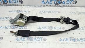 Rear left seat belt for a 1997 Dodge Grand Caravan, black, 2nd row, cracked