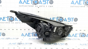 Left front headlight assembly for Kia Niro 17-19 HEV, PHEV, with bracket, halogen, LED DRL, polishable, scratches, spider web on glass