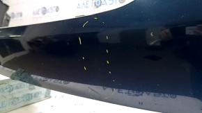 Kia Niro 17-19 HEV front bumper, PHEV without parking sensors, blue, cracks in the mounts, dented