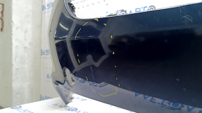 Kia Niro 17-19 HEV front bumper, PHEV without parking sensors, blue, cracks in the mounts, dented