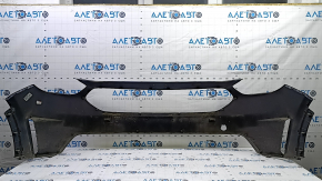 Kia Niro 17-19 HEV front bumper, PHEV without parking sensors, blue, cracks in the mounts, dented