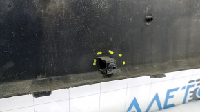 Kia Niro 17-19 HEV front bumper, PHEV without parking sensors, blue, cracks in the mounts, dented