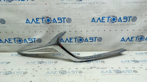 Right radiator grille molding for Mazda 3 19-24 4D chrome, sand