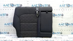 Rear seat, 2nd row, upper part, right, Kia Niro 17-22 HEV, PHEV, combined, black, cloth, with belt and armrest, without headrests