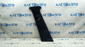 Left center pillar trim, upper belt, Mazda 3 19-22 4d, black, Japan built, scratches