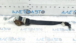 Seat belt, 2nd row, left, Nissan Pathfinder 13-20, black, dry-cleanable