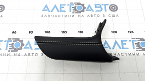 Jeep Grand Cherokee WL 21-25 upper left front panel trim, black leather, white stitching