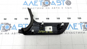 Jeep Grand Cherokee WL 21-25 upper left front panel trim, black leather, white stitching